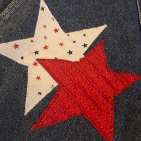 Oshkosh Boutique custom made July 4th overalls - Picture 3 of 12